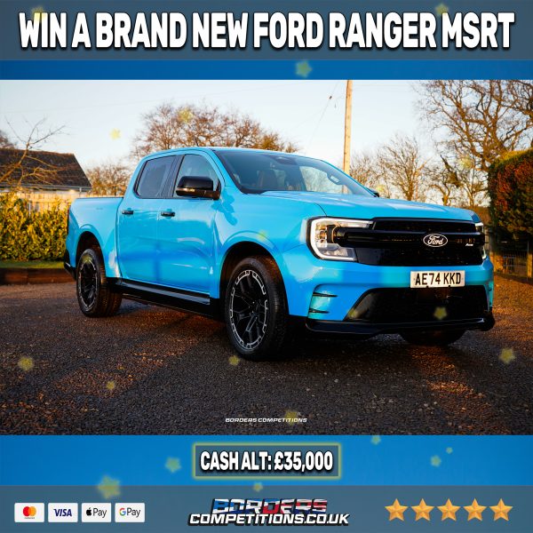 BRAND NEW FORD RANGER MS-RT | 2,519 INSTANT WINS | £100,000+ IN PRIZES!