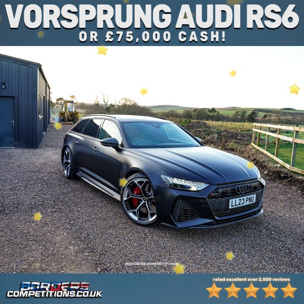 AUDI RS6 + £5,000 | £75,000 CASH ALTERNATIVE | 2,519 INSTANT WINS