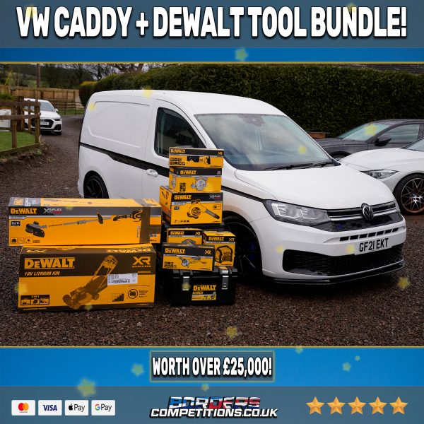 THE ULTIMATE 2021 VW CADDY R LINE + DEWALT TOOL BUNDLE | +100 INSTANT WINS!