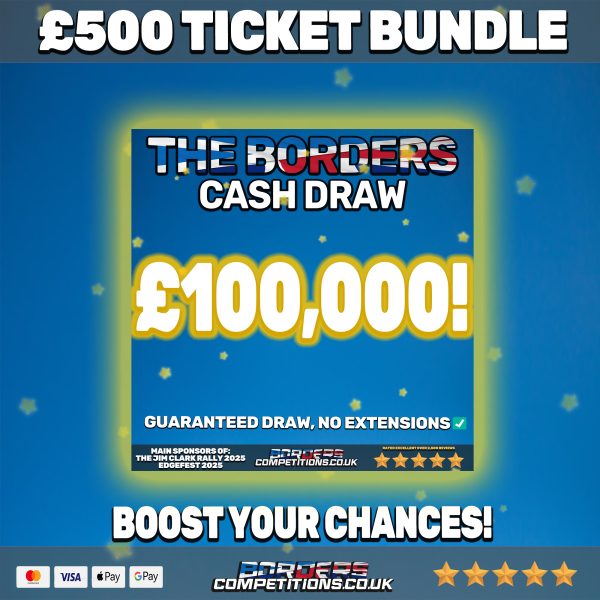 £500 TICKET BUNDLE | £100,000 DRAW