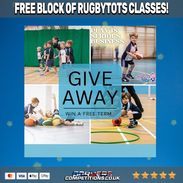 FREE BLOCK OF RUGBYTOTS CLASSES | 2 WINNERS | WORTH £100 EACH