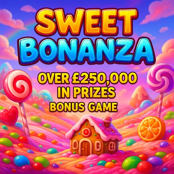 SWEET BONANZA | £250K+ IN PRIZES | 5,000 INSTANT WINS | BONUS GAME | £10K END PRIZE