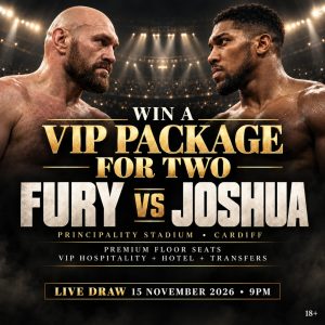 WIN 2X VIP TICKETS TO FURY VS JOSHUA + HOTEL STAY!